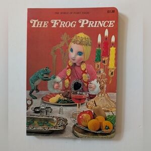 Vintage 70s The Frog Prince Board Book The World of Fairy Tales Japan Rare